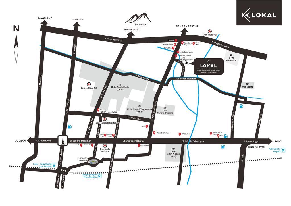 Lokal Hotel & Restaurant Yogyakarta Exteriér fotografie